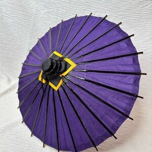 Mini Japanese Purple Parasol Umbrella – Decorative Accessory